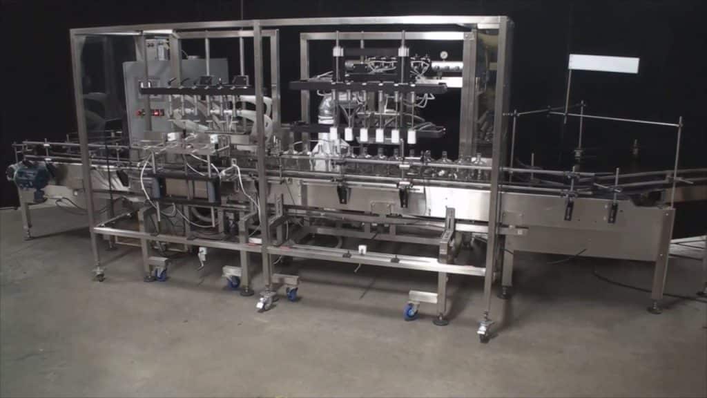 Liquor-wine linear bottling system